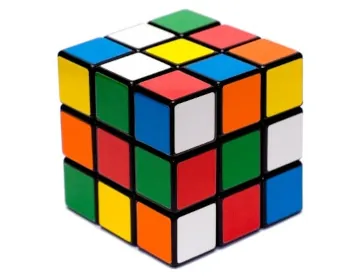 A scrambled rubik's cube