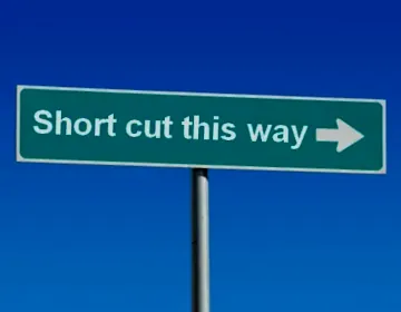 A suspicious shortcut at night